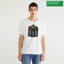 베네통 Icon print t-shirt 0F 3096J18B2 074