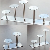 전시용 아크릴 거치대 투명 디스플레이 피규어 향수 화장품 받침대 진열대 맞춤제작, 1개, 02. 3선반