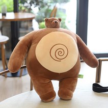 소두 곰 인형 장식인형 못난이 뽀글이 하마 너구리 코끼리 개구리 선물, 22cmcm