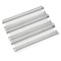 홈AL바게트3롤(비코팅) / 330x260x25mm / 가정용바게트틀 / 바게트집에서만들기!