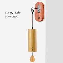 명상 차임 BATESMUSIC 윈드 벨 야외 정원 파티오 홈 장식 선 휴식 코드 신제품, 1.spring style