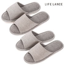 라이프란스 스트라이프 거실화 2p, 그레이(270mm), 그레이(270mm), 2개