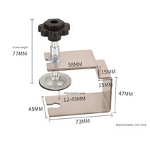 공구 스테인레스 스틸 서랍 고정 클립 목공 지그 캐비닛 패널 도구 가구용 클램프 64mm 54mm 73mm 1-10 개, [03] 73mm, [05] 5PCS