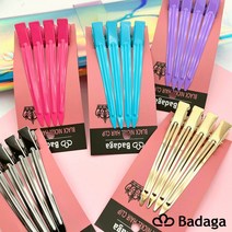 [뷰티헤어마켓] Badaga 바다가핀셋 메탈 헤어 남자머리 업스타일용 집게핀 철핀셋, 골드