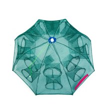 구멍 그물 물고기 미끼 트랩 자동 수축 접이식 경량 대형 낚시 새우 랍스터 미꾸라지 장어, 24구멍+미끼 6팩+끈+원+미끼 주머니