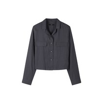 [ZOOC] 카라넥 크롭 블라우스 CG_V231MSC911