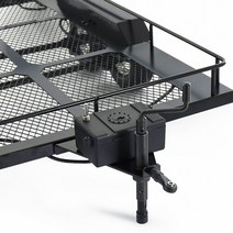 소형트레일러 미니트레일러 캠핑카트레일러 1/10 듀얼 액슬 메탈 트럭 트레일러 RC 크롤러 SCX10 II 90046, 한개옵션0