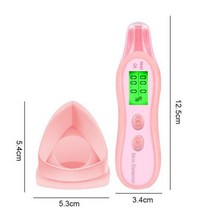 피부수분 측정기 홈케어 마사지 재사용 가능한 피부 수분 감지 테스터 LCD 화면 여성용 남성용 스킨 케어 미용 도구 얼굴 기기, 분홍색+스페인