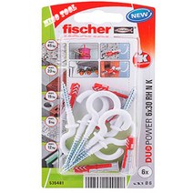 fischer 피셔 DUO POWER 듀오파워 원형 후크 앵커 6x30 RH N K 다기능 피셔 플라스틱 앵커 칼븍럭 6pcs