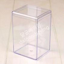 달곰베이킹 사각쿠키용기, 1개