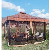 미니정자 정자 돔하우스 팔각정자 육각정자 평상, 초가지붕 3x3미터