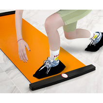 다굿 슬라이드 보드 런닝 스케이트 홈트 전신 운동기구 슬라이딩 매트 1개, 블랙