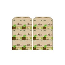 홈냅킨 120매 6입 x2 (총12각)/무표백/곽티슈/ed01, 홈냅킨 120매 6입 x2 (총12각)/