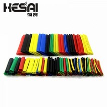 164pc 열 수축 튜브 폴리올레핀 케이싱 케이블 키트 혼합 색상, 10 PCS