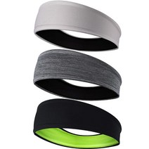 EasYoung 남성용 헤드밴드 6팩, 10.Light Gray/Black+Gray/Black