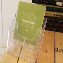 A5 카달로그 꽂이2단 브로셔 안내책자 투명 명부 꼬지 가탈로구 외상장부 보관함 스탠드 꼿이통 쇼케이스틀, 기본