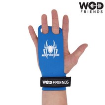 와드프렌즈 스파이더그립2 2구 블루 크로스핏 그립 헬스장갑 좌우세트 블랙 + 시그니처 메쉬백