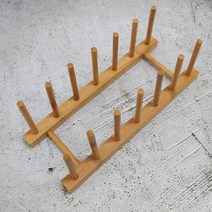 원목 접시꽂이 6칸 접시정리대 주방용품 접시수납
