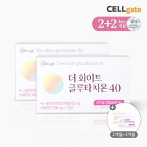 셀게이트 분말형 최초 인지질 코팅 글루타치온 더 화이트 글루타치온40 30포 4박스, 60g, 4개