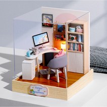 홈조이 위트하우스 미니어쳐 DIY 미니하우스 QT 행복일각 시리즈 영문설명서, 창의공간