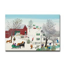 그랜마 모지스 그림 인테리어 명화 액자, 11. 눈이 온 거리