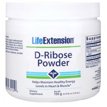 라이프익스텐션 디 리보스 D Ribose 파우더 150G Aa11793 세계적 톱상품 해외 현지 배송