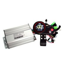 GREENTIME 36V/48V/52V/60V 500W 25A BLDC 전기 스쿠터 컨트롤러 전자 자전거 브러시리스 드라이버 및 GT100 LCD 디스플레이 한 세트, 60V Set