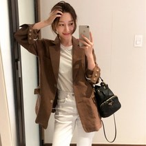 채윤러브 chaeyoon love 여성 캐주얼 면마 자켓