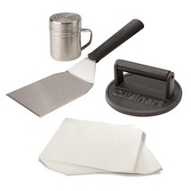 Cuisinart CSBK-400 스매시드 버거 키트 주철 393187, Smashed Burger Kit, Cast Iron