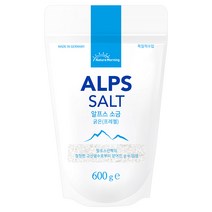 네이처모닝 알프스 소금 600g 굵은입자 펄솔트 독일직수입, 굵은입자 600g 1개