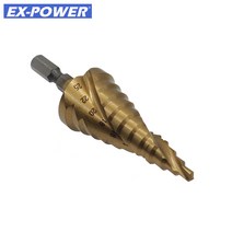 EX-POWER 이엑스파워 스텝드릴 ESS-4 2날 4~25mm TIN코팅