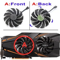 88MM GIGABYTE GTX 1070 AORUS GTX 1070 RX 570 580 RX570 RX580 팬 PLD09210S12HH T129215SU 비디오 카드 팬 쿨러, A fan aliexpress