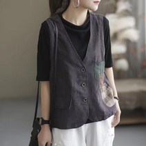 BestStar 생활한복 개량한복 절복 법복 삼베 나무단추 조끼