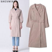 쉬즈미스 쉬즈미스 페이튼 벨티드 라펠 카라 원피스