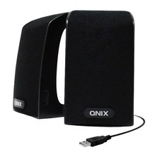 큐닉스 QS-130U USB 2채널 스피커, 블랙, 블랙