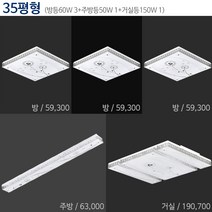 장안 35평형 LED 민들레프리미엄패키지, 1세트, 주광색