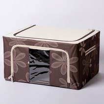 이디오 플라워 리빙박스 옷정리함, 브라운