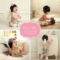생일 첫돌 돌잔치 현수막제작 플랜카드 배너, 포토라이닝(B254)/ 핑크
