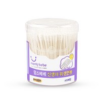 맘스베베 프리미엄 신생아면봉 유아면봉, 400개입, 400개입