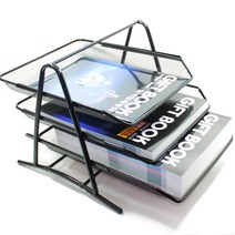 철제서류함 철제 2단3단4단 서류정리함 사무용품 사무용수납장, 철제서류함4단-블랙