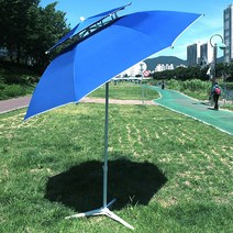 캠프21 몬스터 빅파라솔 (꺽임형 지름240cm), 블루