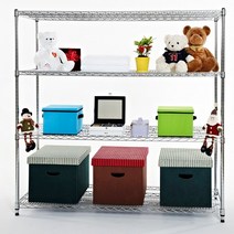 25파이 산업용메탈선반 앵글 철제선반진열대 2단/3단/4단/5단, 기둥높이1500 4단, 25개