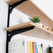 위드금창 25피치 찬넬목재날개 찬넬받침대, 블랙/40cm(우)