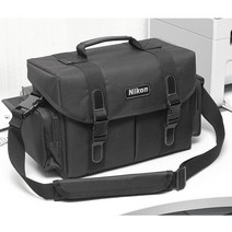 국산 특대형 숄더백 Nikon/호환 니콘 가방 - 내부사이즈33x22x15/품질우수/생활방수 - 니콘 카메라가방, 블랙, 1개