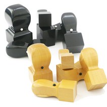 사각직인 흑인조 화양목 법인도장, 규격, 화양목(8푼)