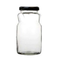 글라스락 명품유리병 High 1000g(850ml) 유리용기, 850ml, 잼병명품1000g(850ml)-블랙 1개