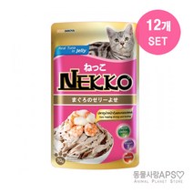 네코 참치토핑 새우&조개 파우치 70g x12개 본상품선택