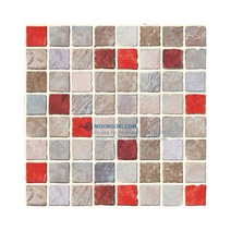 [문고리닷컴] 모자이크시트 포인트타일 레드(HEM-18) 스티커, 단품