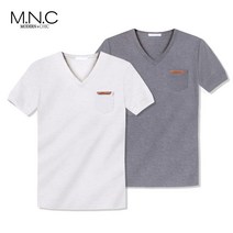 클래식 가죽브이넥 반팔티 (MDST005ST)