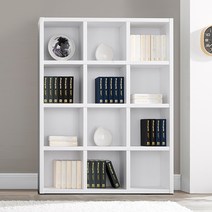 엣지퍼니처 1200 4단 36T 책장, 화이트